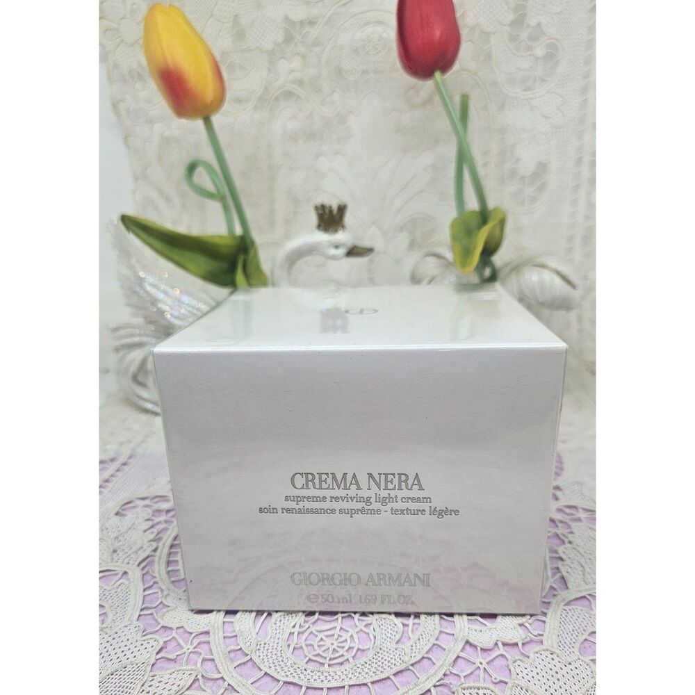Giorgio Armani Crema Nera Supreme Light Reviving Cream LARGE 1.69oz/50ml NIB